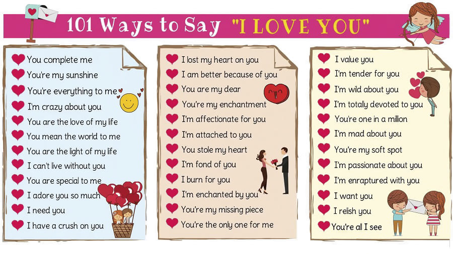 Cách nói lời yêu thương